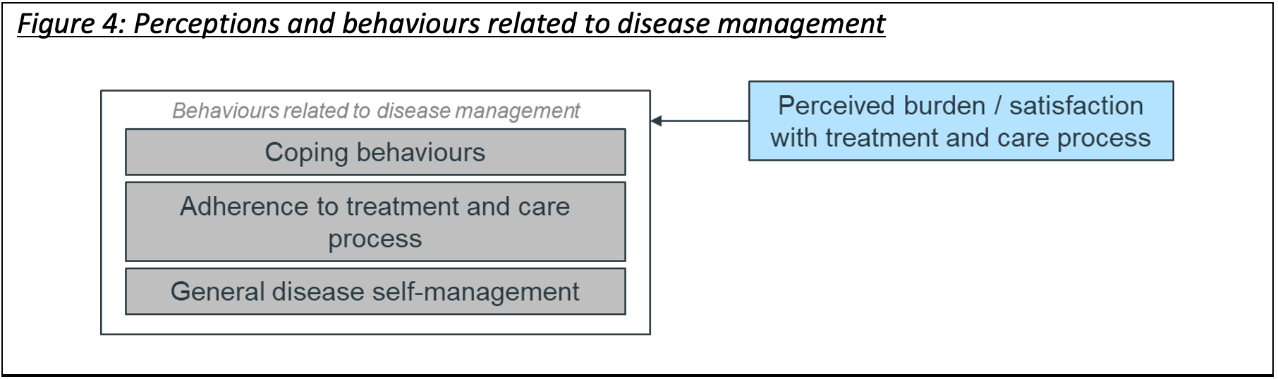 Figure 4: Perceptions and behaviors related to disease management