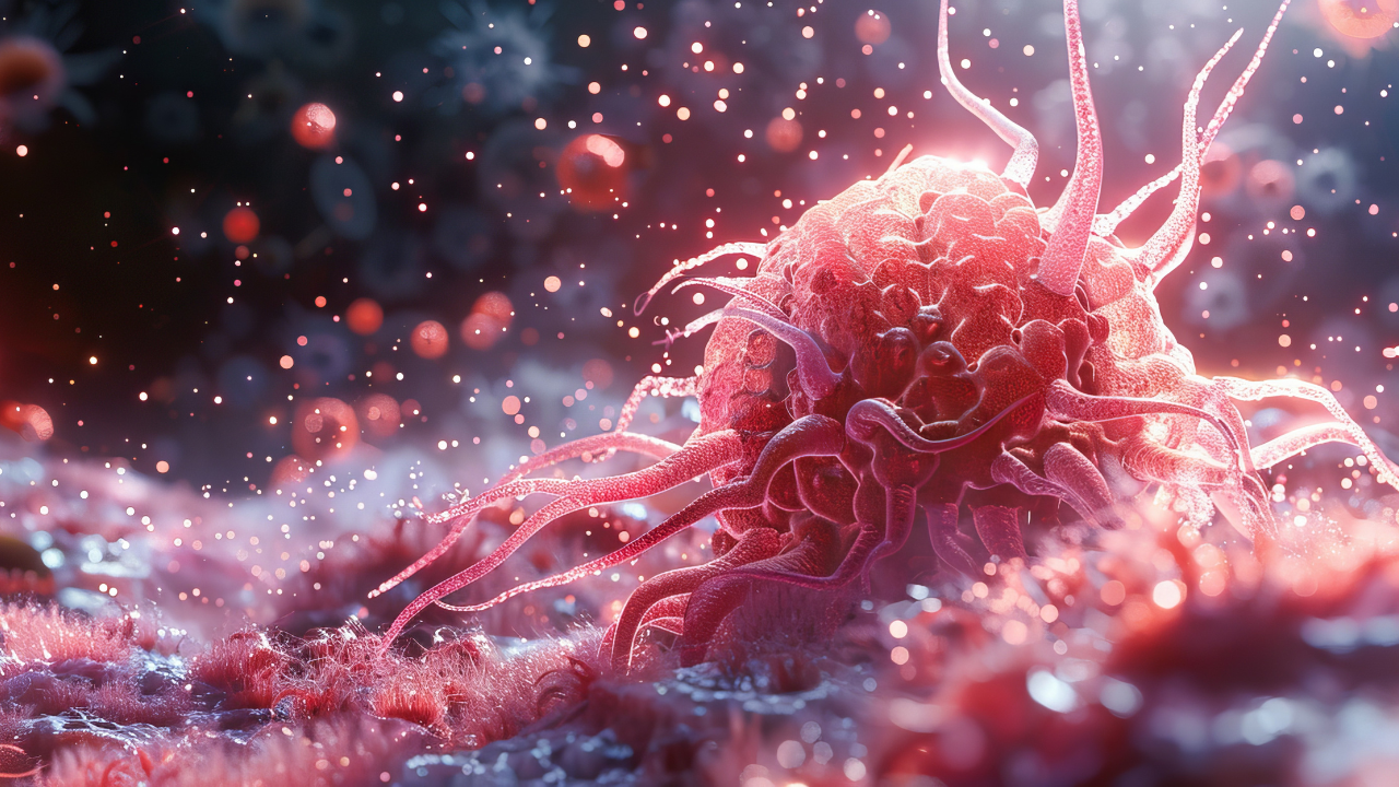 Cancer tumor cell mutation. Generative AI technology. Image Credit: Adobe Stock Images/Hero Design