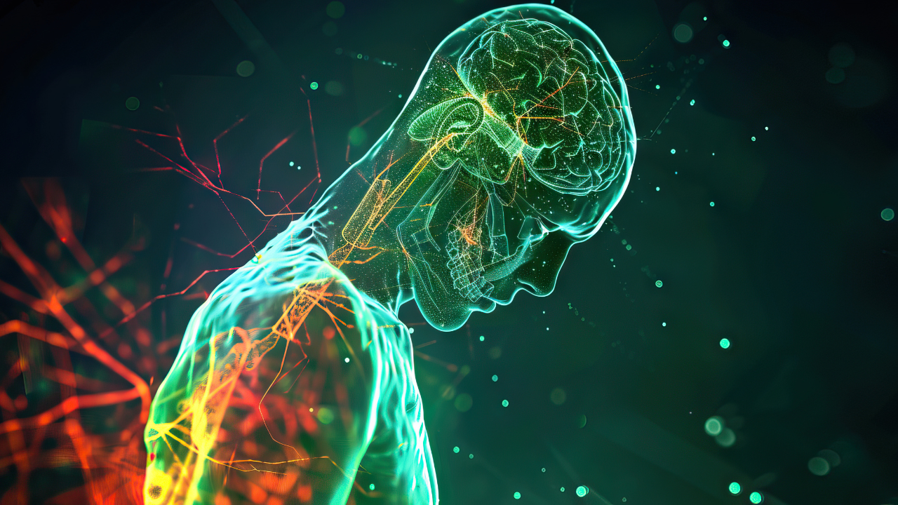 Myasthenia Gravis: The Muscle Weakness and Fatigue - Picture a person with highlighted neuromuscular junction showing dysfunction, experiencing muscle weakness and fatigue. Image Credit: Adobe Stock Images/Lila Patel